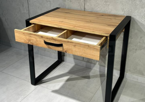 Стіл LOFT 1Ш Дуб Сонома / Чорний мат MebliRoMax 6