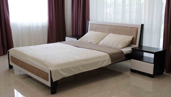 Кровать двуспальная деревянная Дримка Магнолия Бук 4