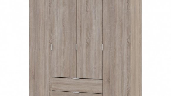 Шкаф Дорос Гелар дуб сонома с Этажеркой 4-х дверный 193,2 см 2