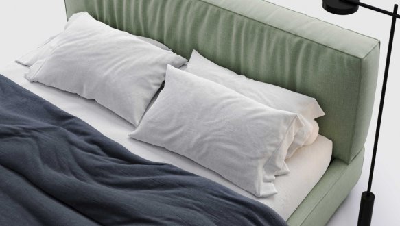 Ліжко м'яке двоспальне Woodsoft Bern / Берн з підйомним механізмом та нішею для білизни 9