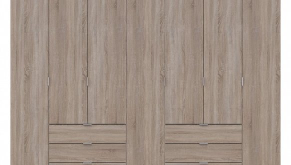 Шкаф Дорос Гелар дуб сонома 7 дверной 271,2 см 4