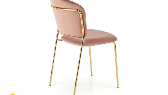 Стул K-499 розовый/золотой 3