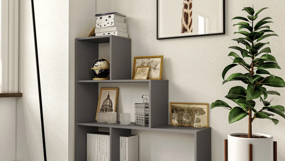 Стеллаж антрацит на 4 ячейки GT75