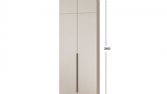 Шкаф Mebelstar Оскар двухдверный с антресолью Кашемир 100 см 3