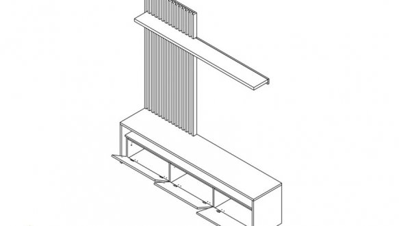 Стiнка Нео Дуб ліворно / Бетон темний 2