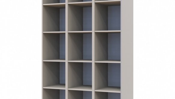 Шкаф Дорос Геллар кашемир 3 Зеркала 117 см 0