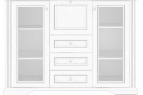 Буфет 2W3S1B Вайт Гербор