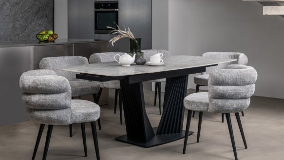 Стул M-215 устричный + черный 15