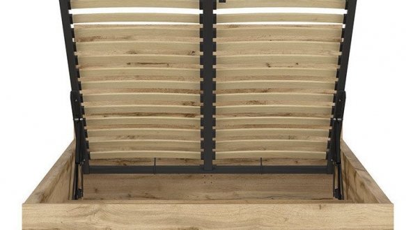 Кровать односпальная BRW Poland LOZ/120/B Tetrix / Тетрикс с подьемним механизмом и нишей для белья ДСП 9