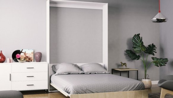 Кровать двуспальная шкаф трансформер Art in Head Mitra / Митра 140 см 25