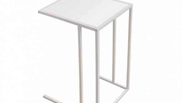 Придиванный стол-трансформер Fiji Double Белый бриллиант/Белый 2