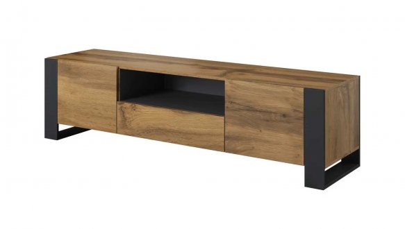Тумба ТВ Wood/Вуд RTV180 Дуб вотан/Антрацит Cama Ширина 180 см 2