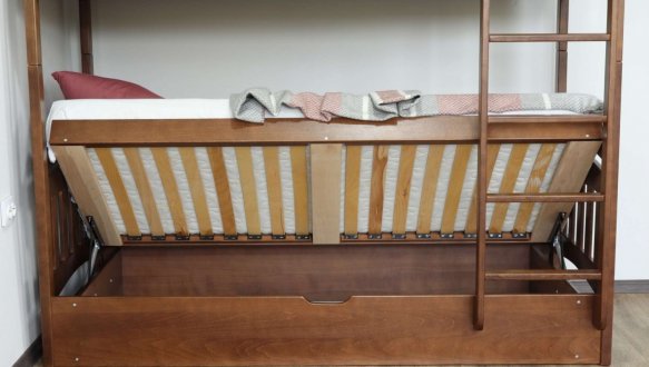 Двоярусне ліжко з підйомним механізмом Бембі 9