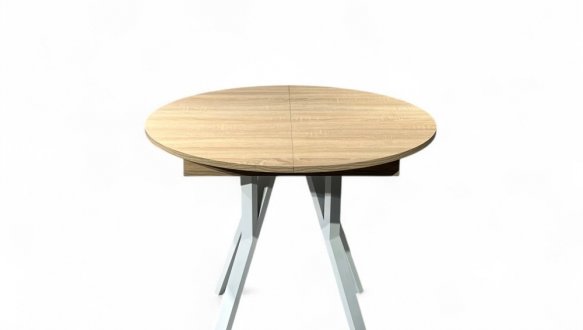 Стіл круглий розкладний Lite Slide / Лайт слайд MebliRoMax D1100 ЛДСП 18 мм 1