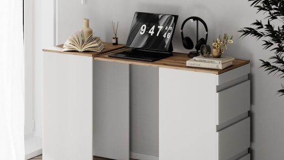 Комод-трансформер Molli Білий/Дуб Евок