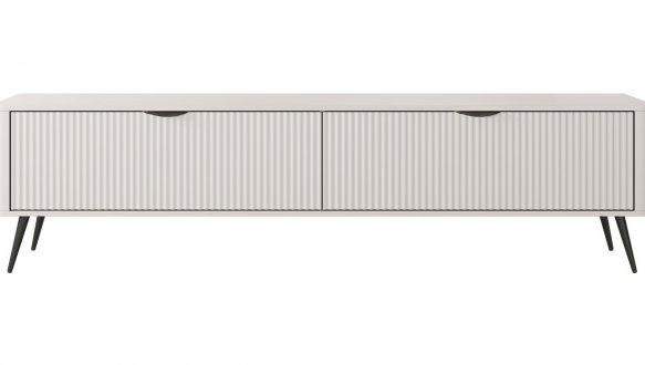 Тумба під ТВ Lante/Ланте RTV200 2D Бежевий чорні ніжки Perfect Home Ширина 200 см