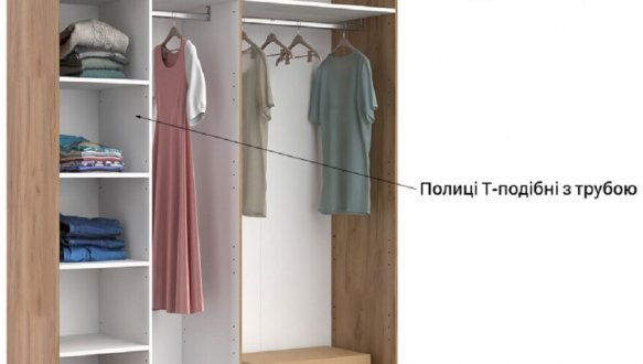 Шафа 4дв із дзеркалом Міромарк Асті 4 дверна дуб крафт 185 см 8