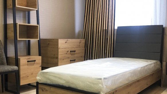 Кровать 1-сп с наклонным изголовьем Лофт 1