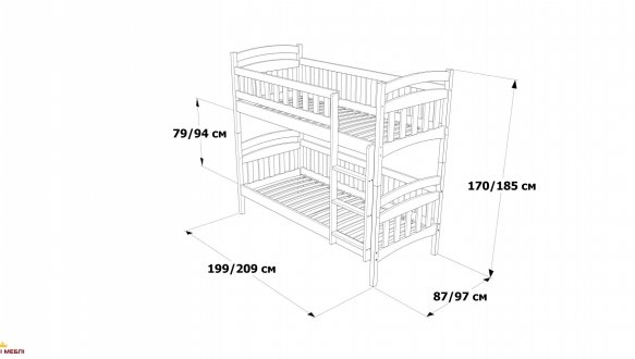 Двухъярусная кровать Белоснежка 10