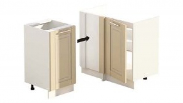 Тумба нижняя Н100х60.82.1Д. угол. Мойка Французский Престиж