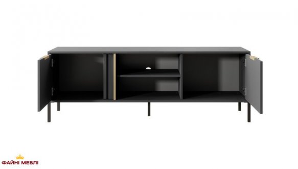 Тумба под ТВ Lars/Ларс RTV153 2D Антрацит Perfect Home Ширина 153 см 0