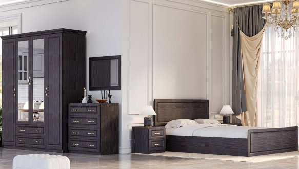 Модульная спальня Diana/Диана Киевский Стандарт Венге темный