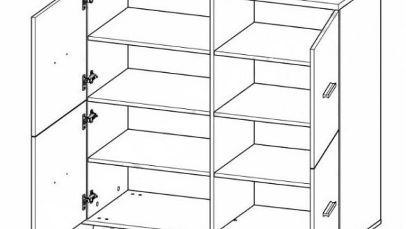 Комод 110 4D Lotta 3