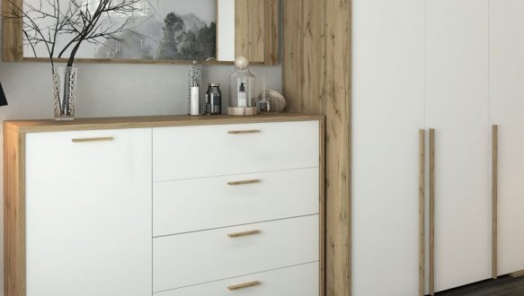 Модульна спальня Франческа/Francheska Сокме Дуб Вотан/Білий 2