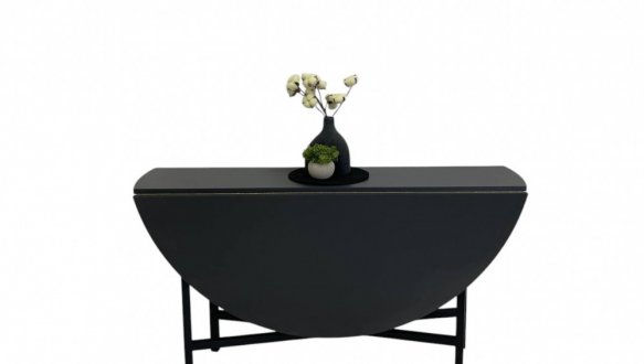 Стол круглый раскладной трансформер MebliRoMax Ten / Тен D1400 4