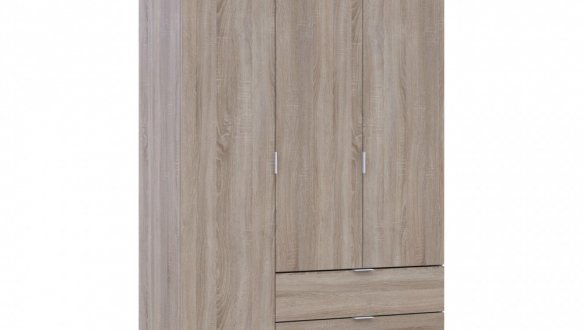 Шкаф для одежды Дорос Гелар дуб сонома 3-х дверный 116,2 см 2