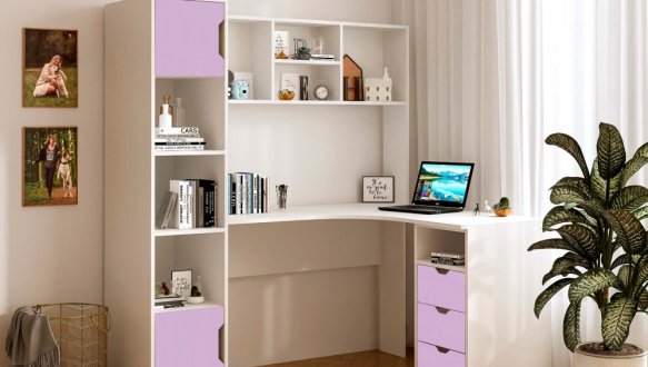 Стол письменный угловой Teenager Белый 2