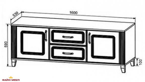Тумба під RTV2D2S Канді Білий альпійський / Дуб стірлінг / Білий матовий 0