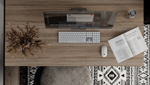 Письмовий стіл Art in Head Brevity Loft Standart/Бревіті Лофт Стандарт Дуб вінтаж оксид/Чорний метал 0