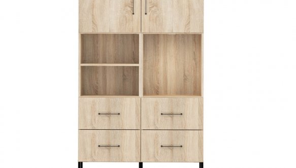 Шкаф BRW Poland REG/100/150/40/4 Modeo 2 дверный дуб 100 см