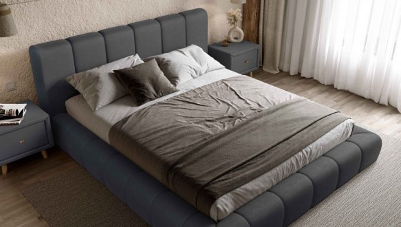 Ліжко м'яке двоспальне Віоріна Деко Подіум 18