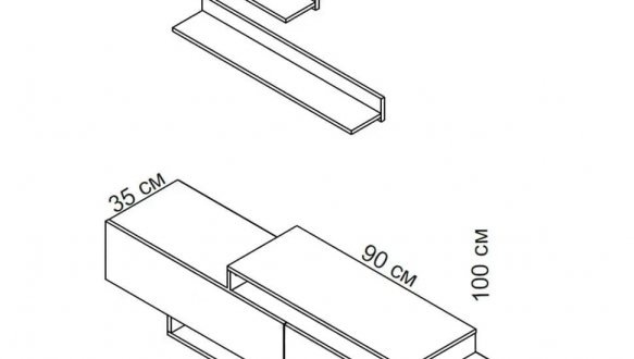 Стінка Мілана Німфеа альба / Дуб артизан 2