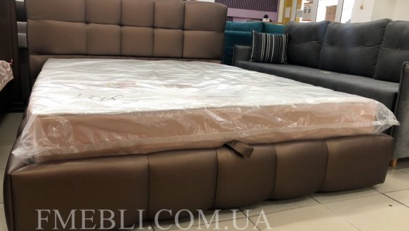 Ліжко м'яке двоспальне Городок меблі Престиж з підйомним механізмом та нішею для білизни 7