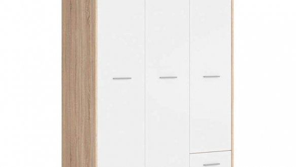 Шкаф SZF3D2S BRW Poland Nepo Plus 3 дверный дуб сонома 119 см 3