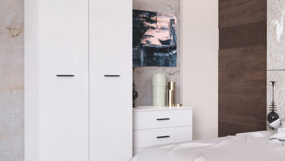 Шкаф двухдверный Art in Head Ascet / Аскет 90 см