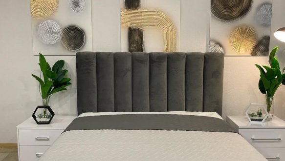 Кровать мягкая Za House Furniture Хьюпер с подъемным механизмом и нишей для белья 2