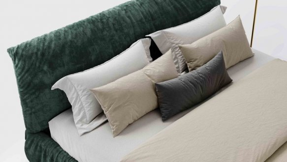  Ліжко двоспальне м'яке Woodsoft Kemi / Кемі з підйомним механізмом та нішею для білизни 11