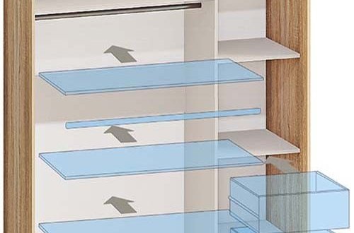 Шкаф-купе 0,9м Модель-4 двухдверный с зеркалом 4