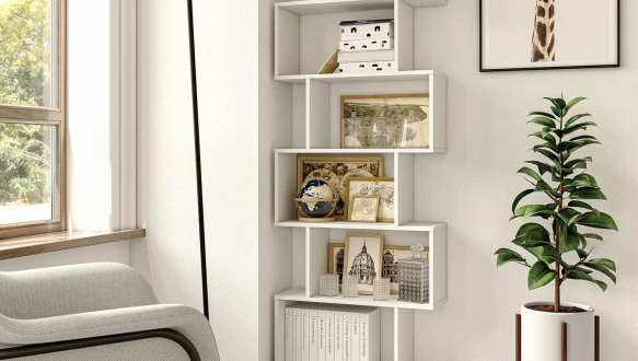 Стелаж білий на 6 комірок GT56