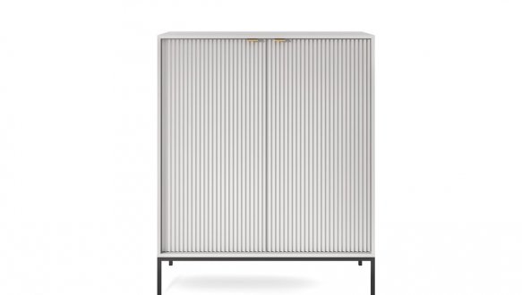 Комод Нова / Nova K104 високий Сірий /Чорні ніжки 2