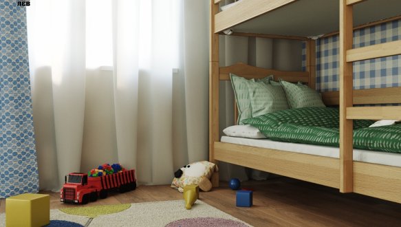 Двоярусне ліжко Санта 2