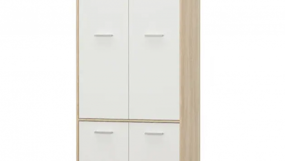 Шафа 4Д Мебель Сервіс Тіпс 2 дверна білий 85 см