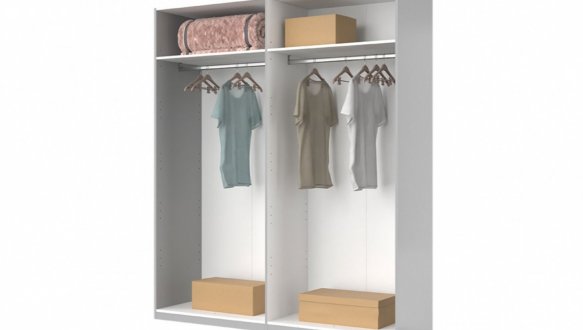 Шкаф-купе Миромарк Фемели 2 дверный белий 200 см 0