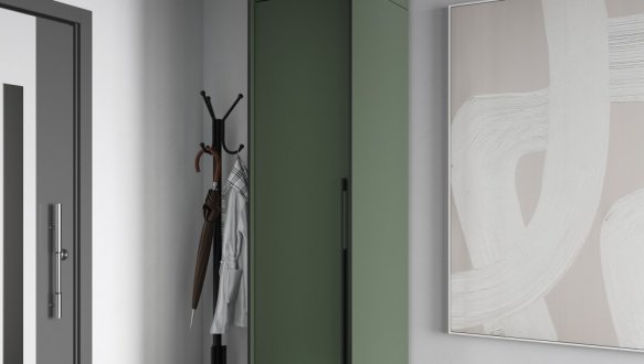 Шафа Морелі R-0001 Рамо 1 дверна зелений димчастий 52 см 0