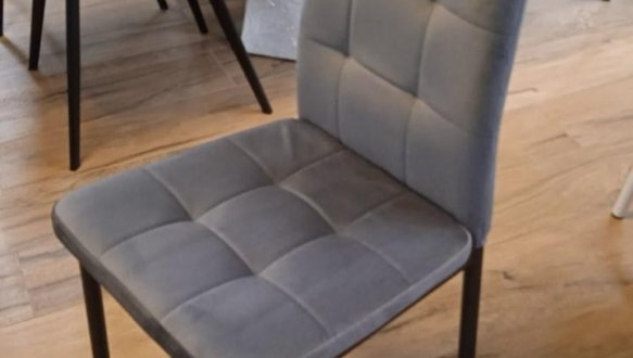 Стул N-66-2 серый велюр 0