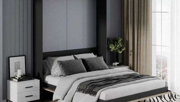 Кровать двуспальная шкаф трансформер Art in Head Juno / Джуно 160 см 10